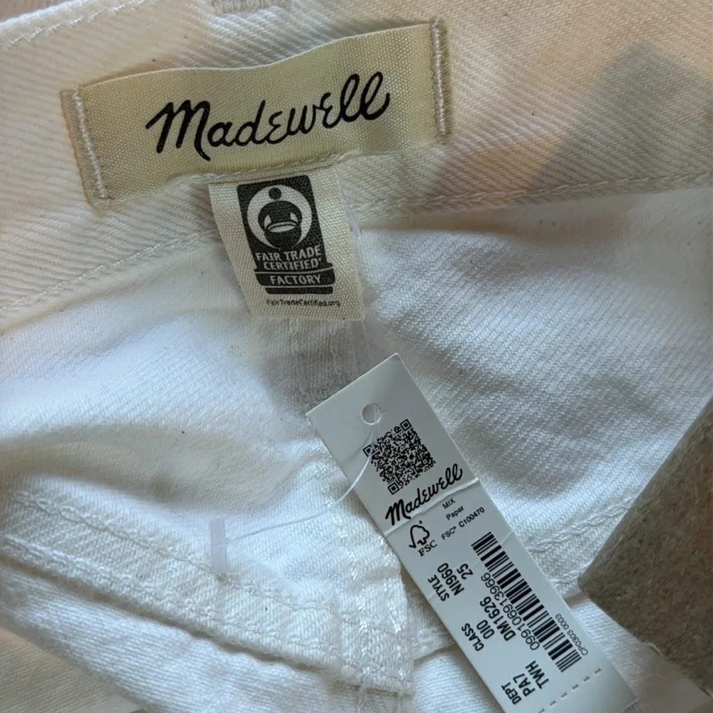 Baggy flare jeans in tile white sz 25 - Picture 5 of 11